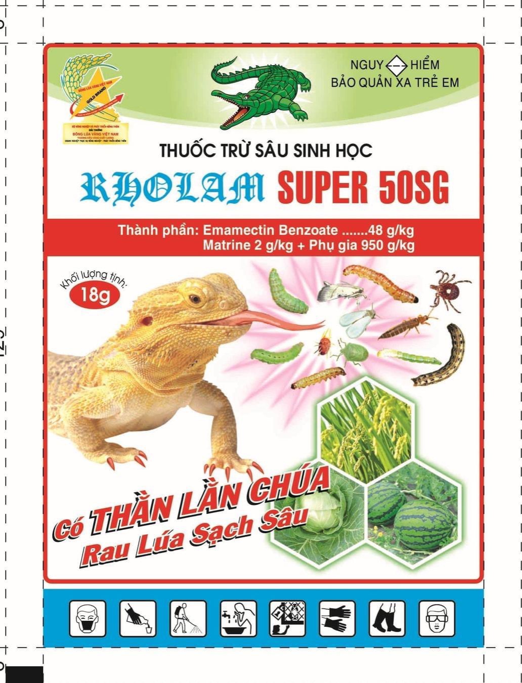 Thuốc Trừ Sâu Sinh Học Rholam super 50SG 